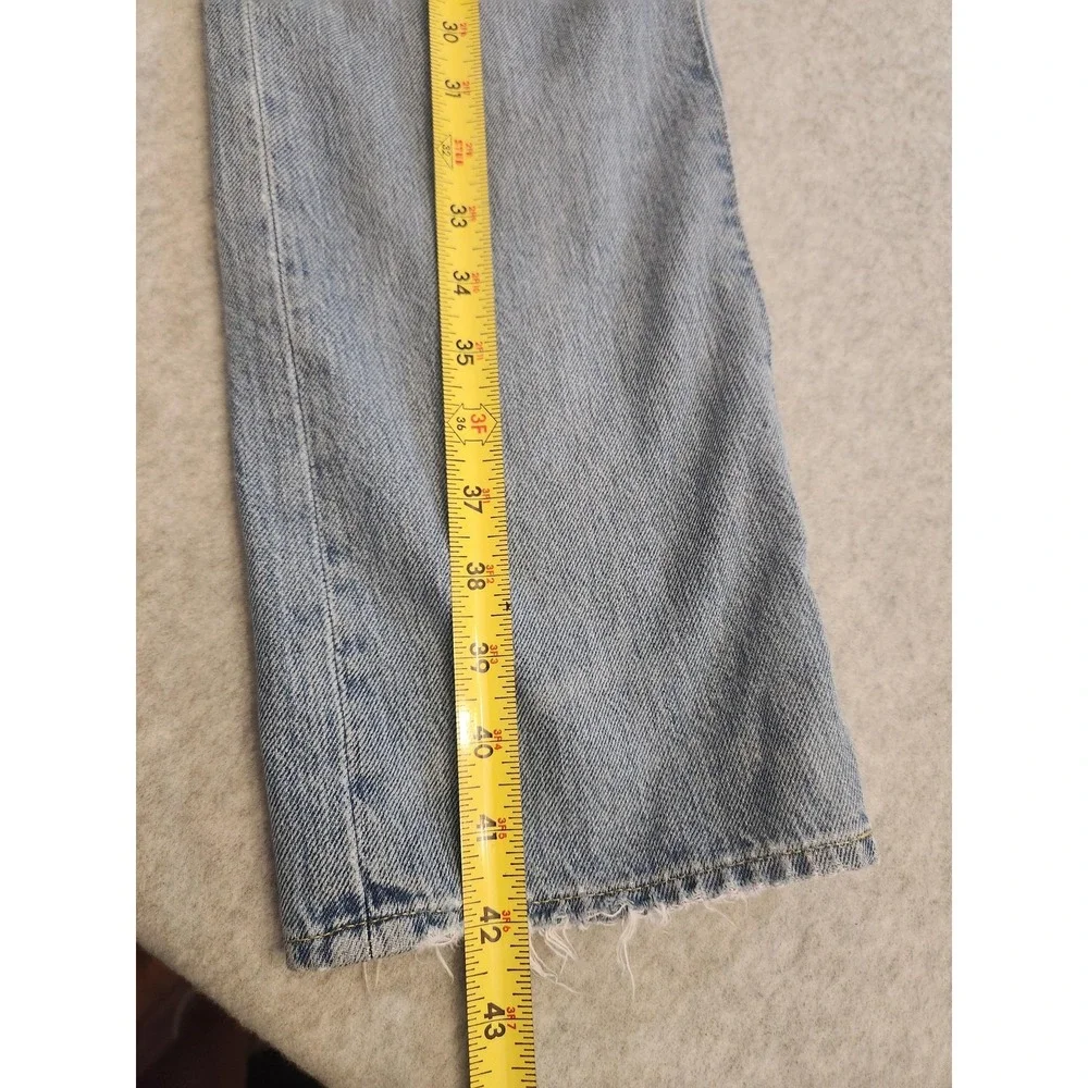Polo Ralph Lauren Jeans Mens 36x34‎ Light Wash Sullivan Slim Distressed Raw Vtg